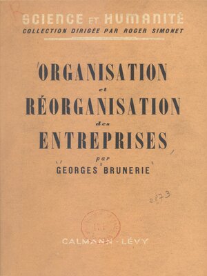 cover image of Organisation et réorganisation des entreprises